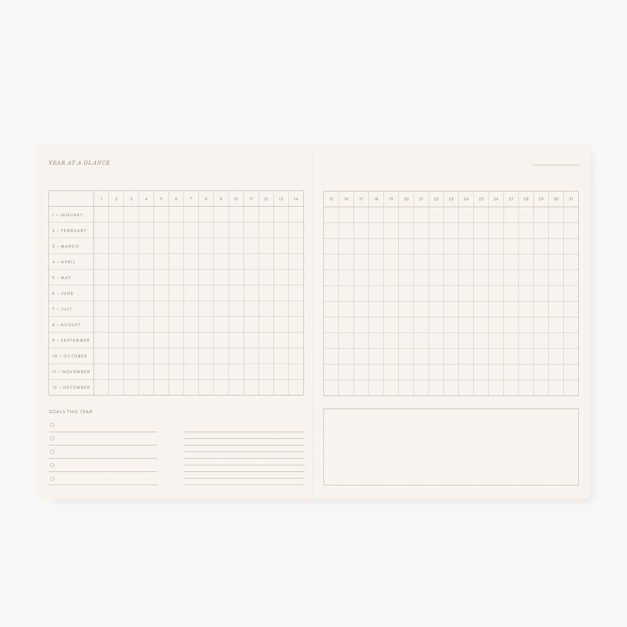 BLUE FLORAL | UNDATED MONTHLY PLANNER - Image 5