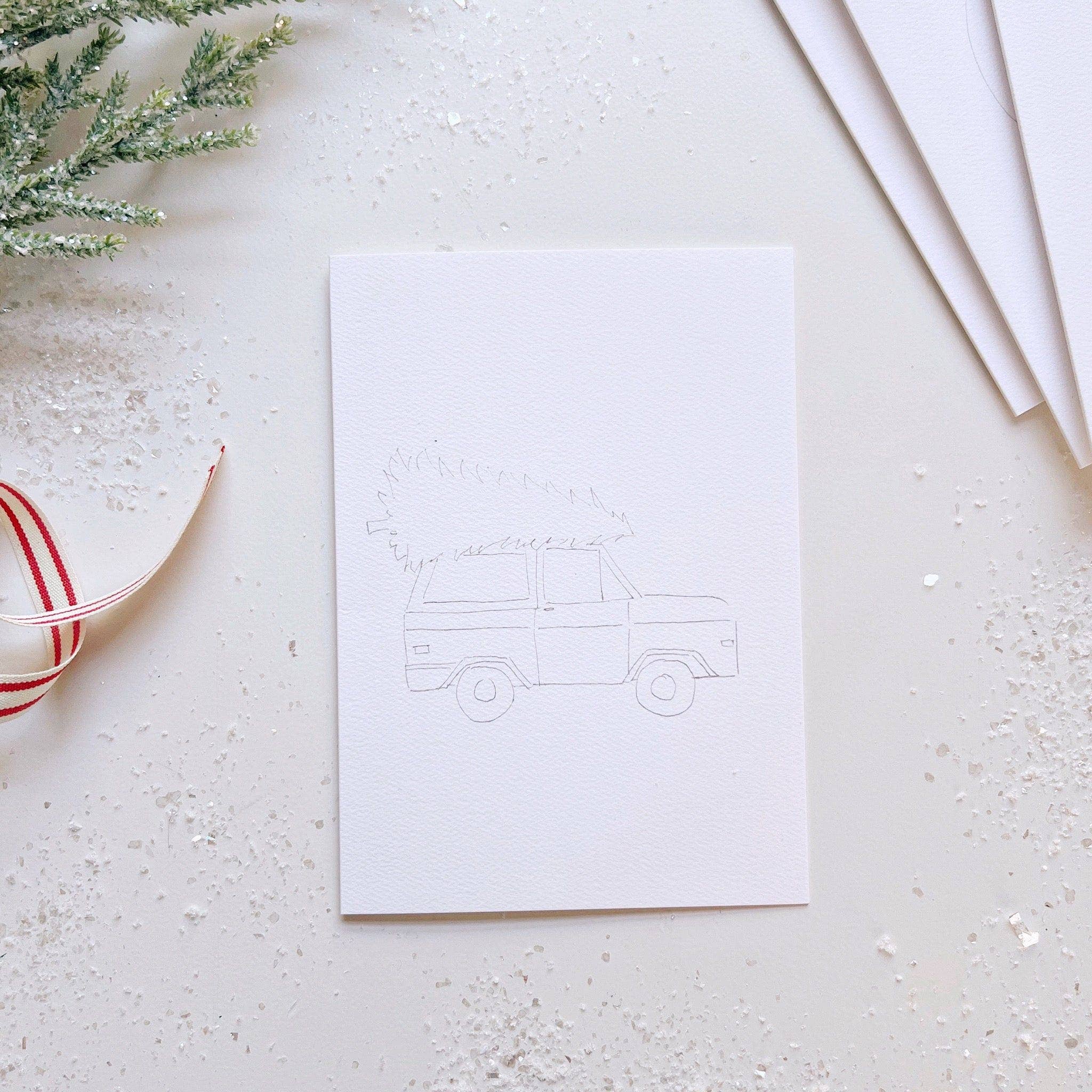 emily lex studio | Christmas Cheer Paintable Notecard - Image 13