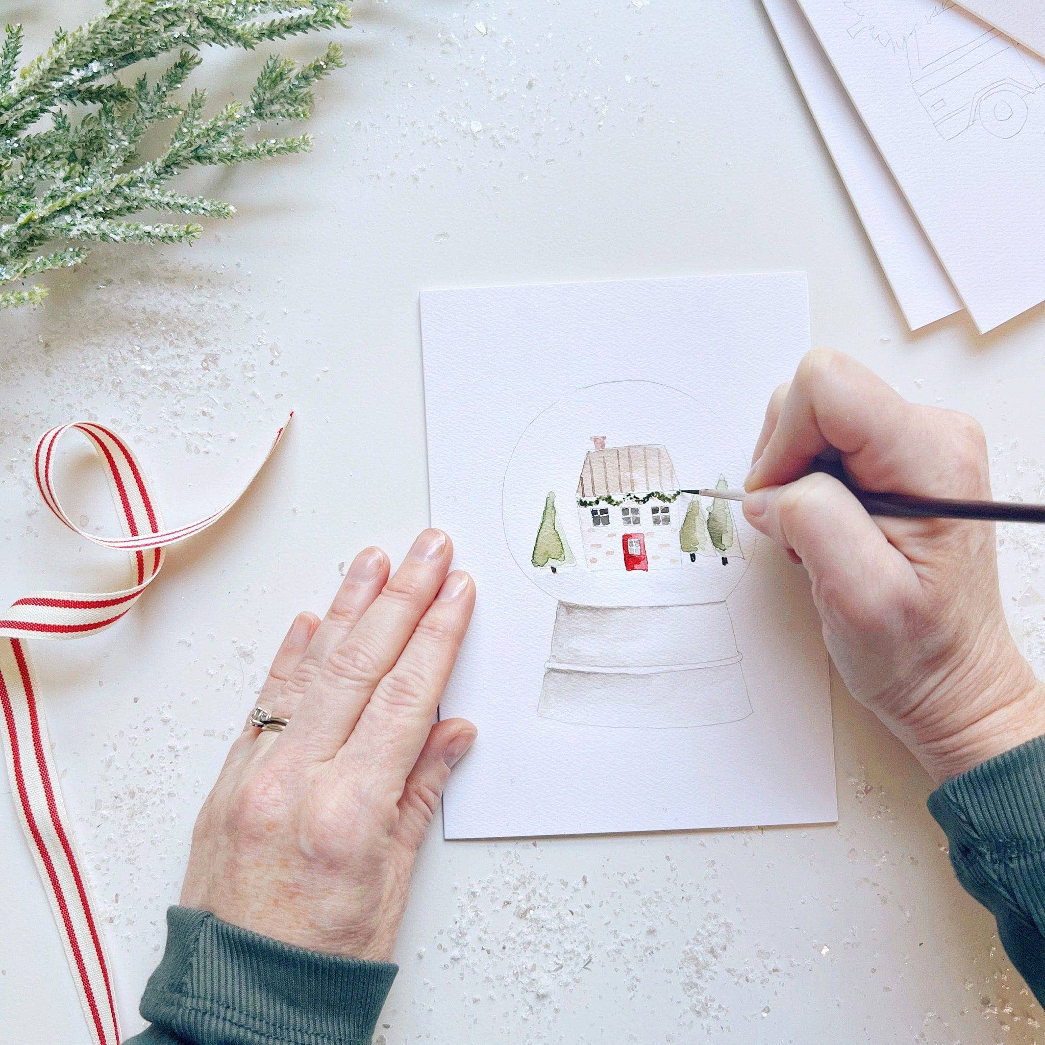 emily lex studio | Christmas Cheer Paintable Notecard - Image 7