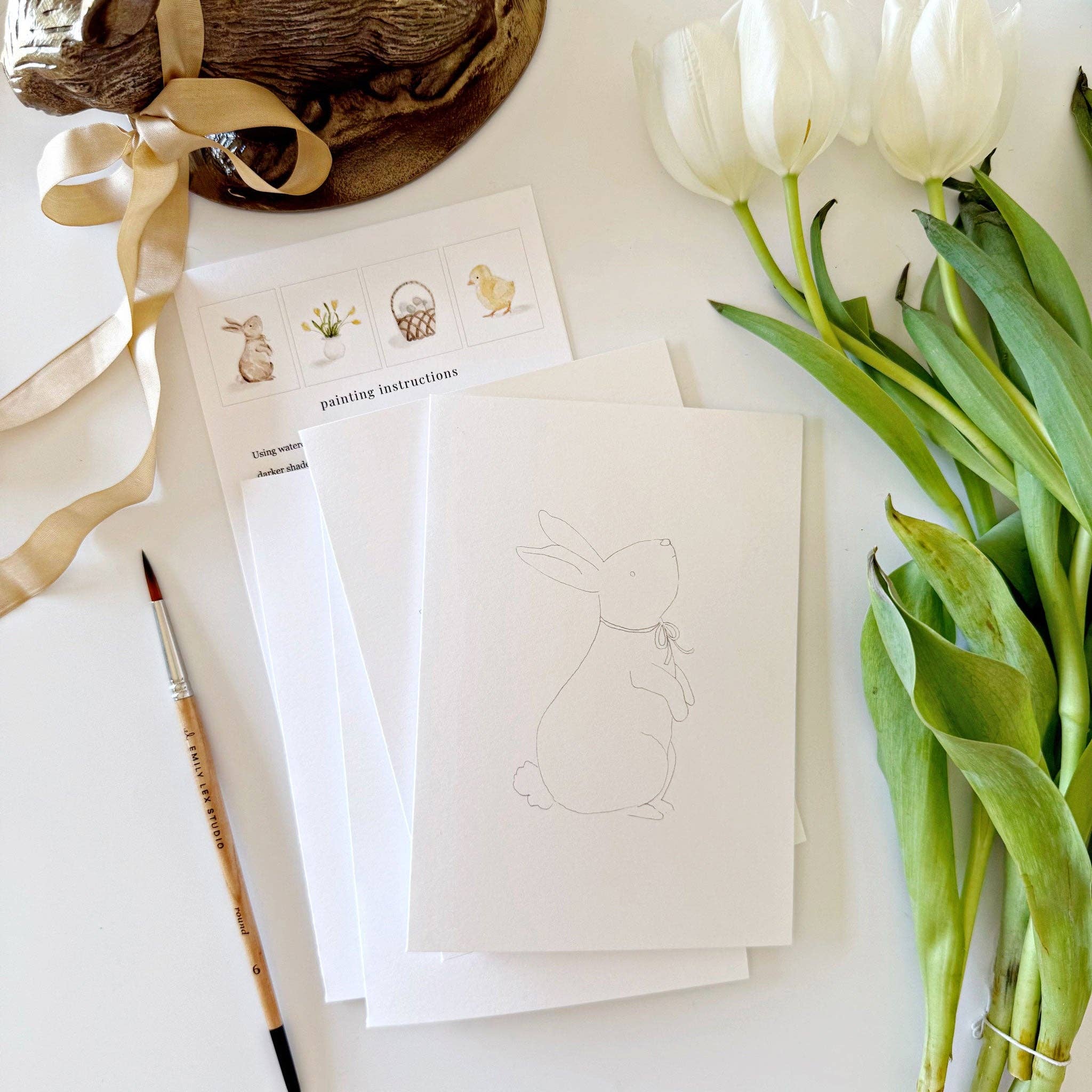 emily lex studio | Easter paintable notecards - Image 3