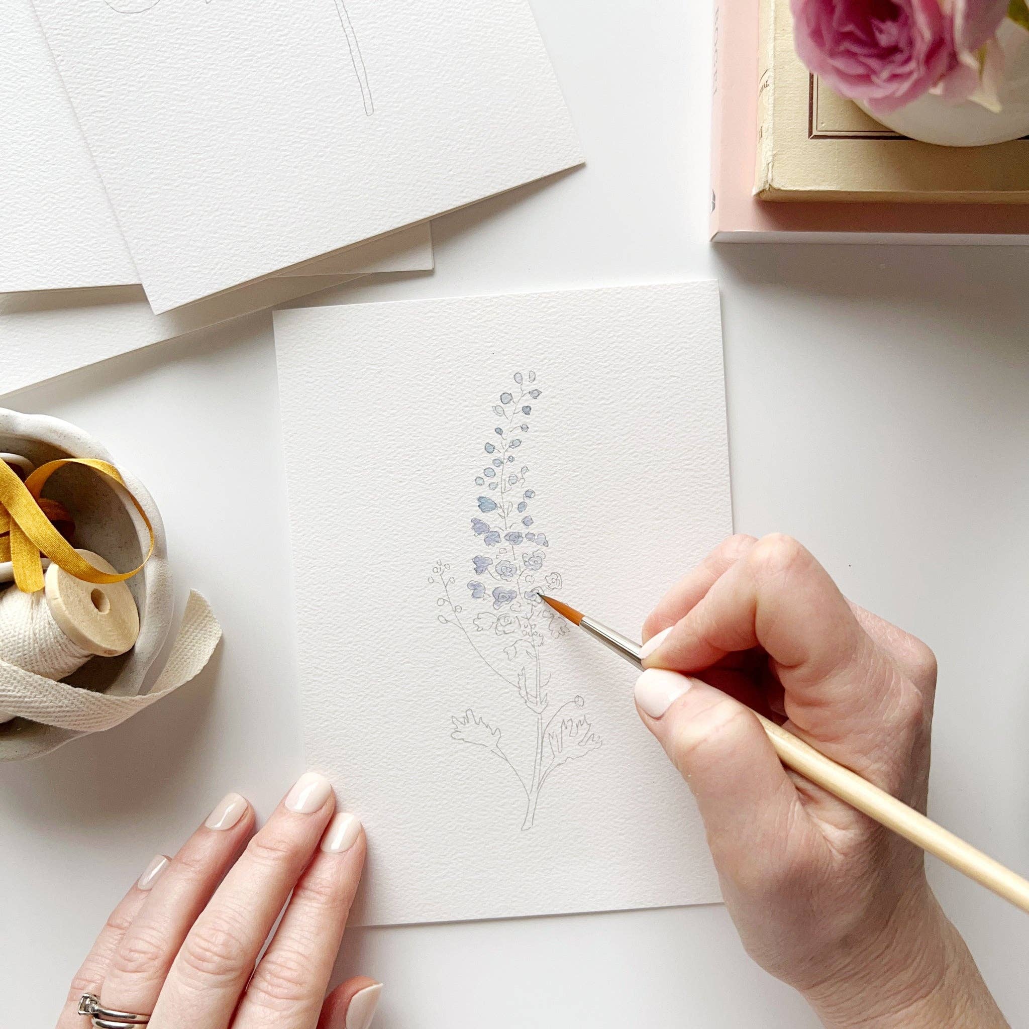 Emily Lex Paintable Notecards | Garden Flowers - Image 11